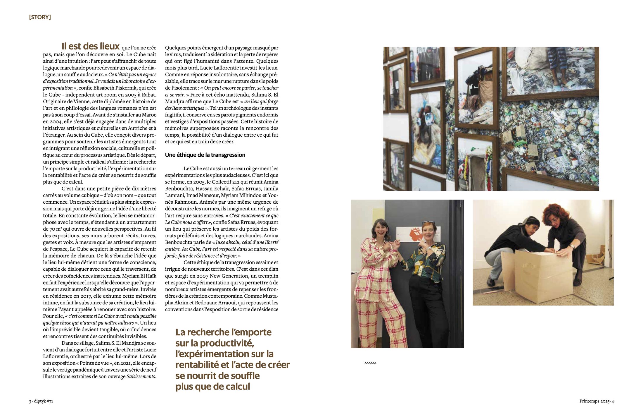 Au Cube, le but est dans le chemin, page 2