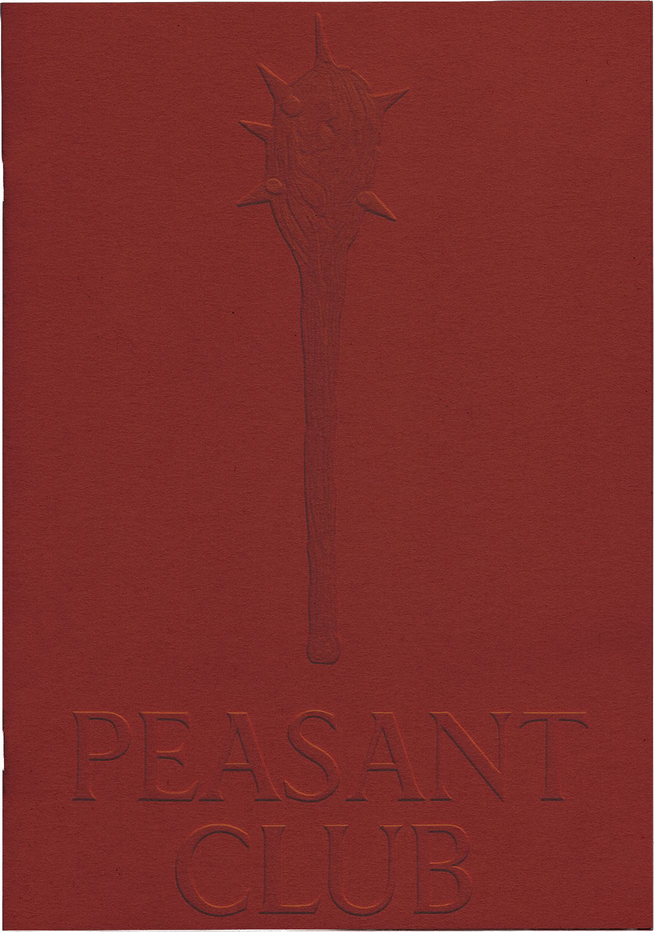 Peasant Club, embossed red cover of the Meta edition